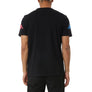Kappa AUTHENTIC PAROO MAN TEE Men’s - BLACK-FUCHSIA- BLUE - YELLOW DK