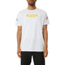 Kappa AUTHENTIC PAROO  MAN TEE Men’s - WHITE-FUCHSIA-BLUE-YELLOW DK