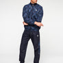 SERGIO TACHINNI MEN’S TRACKSUIT- ALL NAVY BLUE/NTSHG