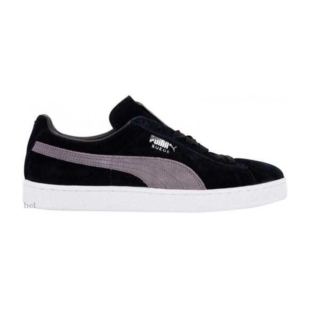 Puma SUEDE CLASSIC+ Men's BLACK-STEEL GRAY-PUMA SILVER – Moesports