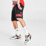 PUMA BIG FLEECE LOGO 10 SHORTS - Men’s- BLACK - HIGH RISK RED