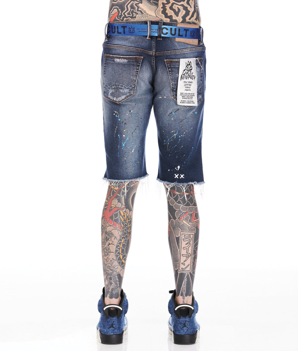 【THE MOZZ】Moss Denim Bizo Shorts Men's Throwbacks Jorts – Mugsy