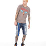 Cult of Individuality ANGEL SHORT SLEEVE CREW NECK TEE Men’s -SATELLITE