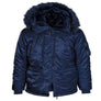 Schott N.Y.C  NYLON FLIGHT LONG SATIN N3B - NAV - Moesports