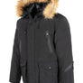 Schott N.Y.C CIVILIANS DOWN FILLED NYLON FLIGHT PARKA WITH DETACHABLE FURR Men’s - BLACK