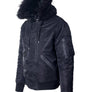 Schott N.Y.C CIVILIANS NYLON FLIGHT SATIN N3B - BLACK - Moesports