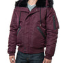 Schott N.Y.C  NYLON FLIGHT SATIN N3B - BURGUNDY - Moesports