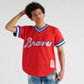 Mitchell & Ness MLB AUTHENTIC JERSEY-pullover BRAVES 80 -MENS- MURPHY -RED ROYAL