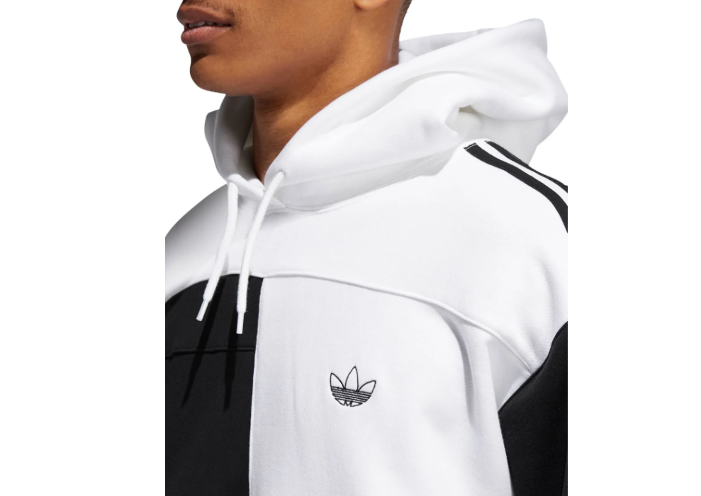 Adidas white and black 2025 hoodie