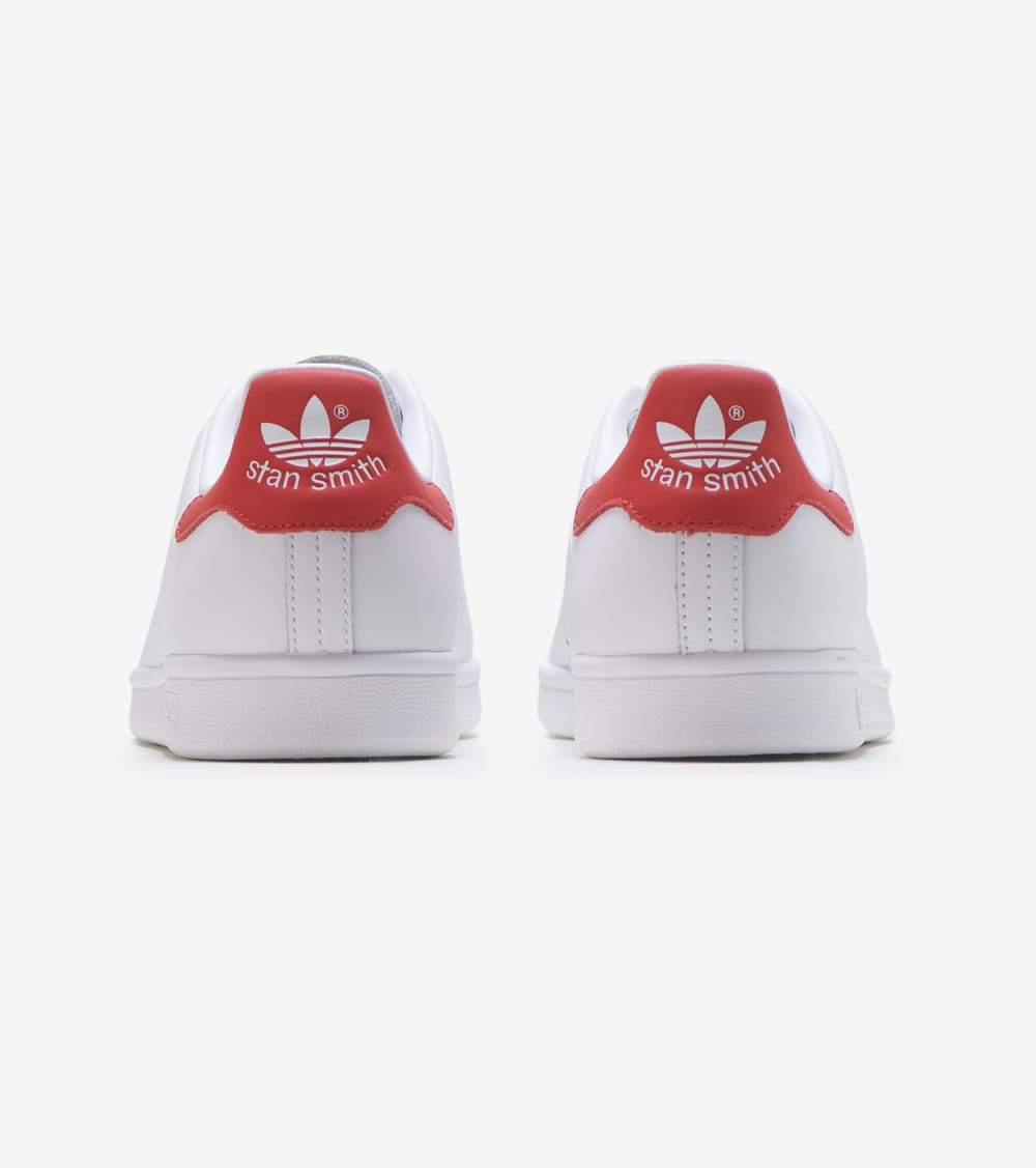 Adidas Original STAN SMITH Men's - FTWWHT/LUSRED/FTWBLA Moesports Adidas Original STAN SMITH Men's - FTWWHT/LUSRED/FTWBLA Moesports