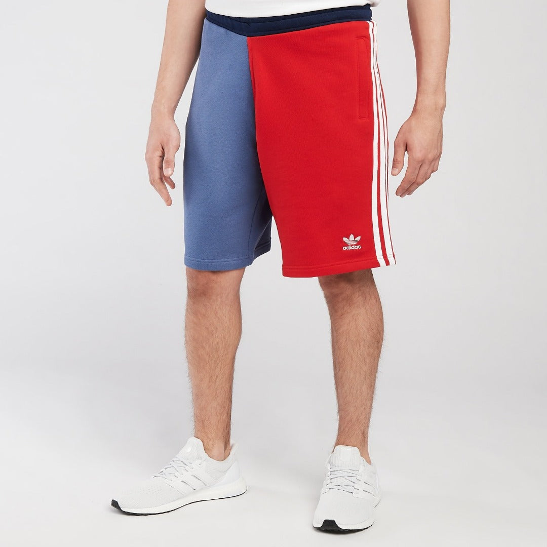 Adidas Original 3 STRIPE SHORT Men's -SCARLET/CREW BLUE Moesports Adidas Original 3 STRIPE SHORT Men's -SCARLET/CREW BLUE Moesports