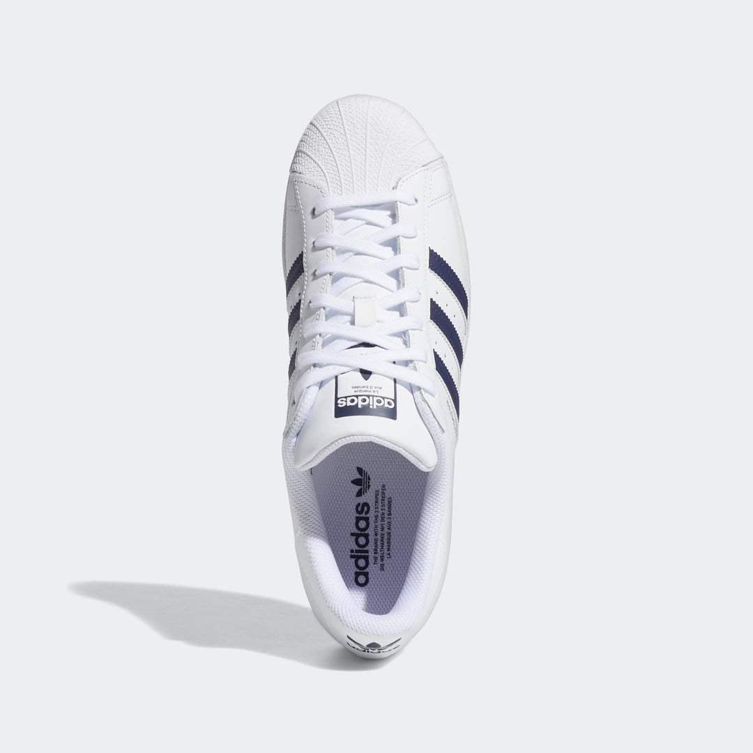 Adidas Original SUPERSTAR FOUNDATION Men's WHITE/ SHA NAVY