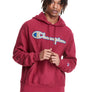 Champion FLC REVERSE WEAVE PULL OVER SCRIPT HOOD Men’s - BURGUNDY