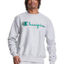 Champion FLC CREW NECK REVERSE WEAVE SCRIPT Men’s - GREY GREEN