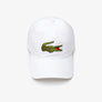 LACOSTE BIG GATOR CAP- WHITE-001