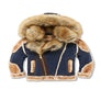 Jordan Craig LEGACY EDITION MOTO SHEARLING JACKET Kids - NAVY