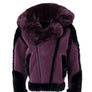 Jordan Craig LEGACY EDITION ANCHORAGE SHEARLING MOTO JACKET Men’s - WINE