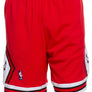 MITCHELL & NESS - NBA SWINGMAN ROAD -SHORTSBULLS -97-98 MENS -RED BULL