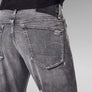 G-Star RAW 3301 STRAIGHT TAPERED Men’s - FADED GRAVEL RESTORED