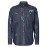 G-Star RAW 3301 SLIM LONG SLEEVE SHIRTS / Men’s -RINSED TYPE FACE