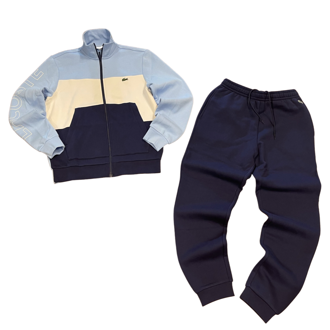 LACOSTE SPORT TRACKSUIT Men s SKY BLUE WHITE NAVY