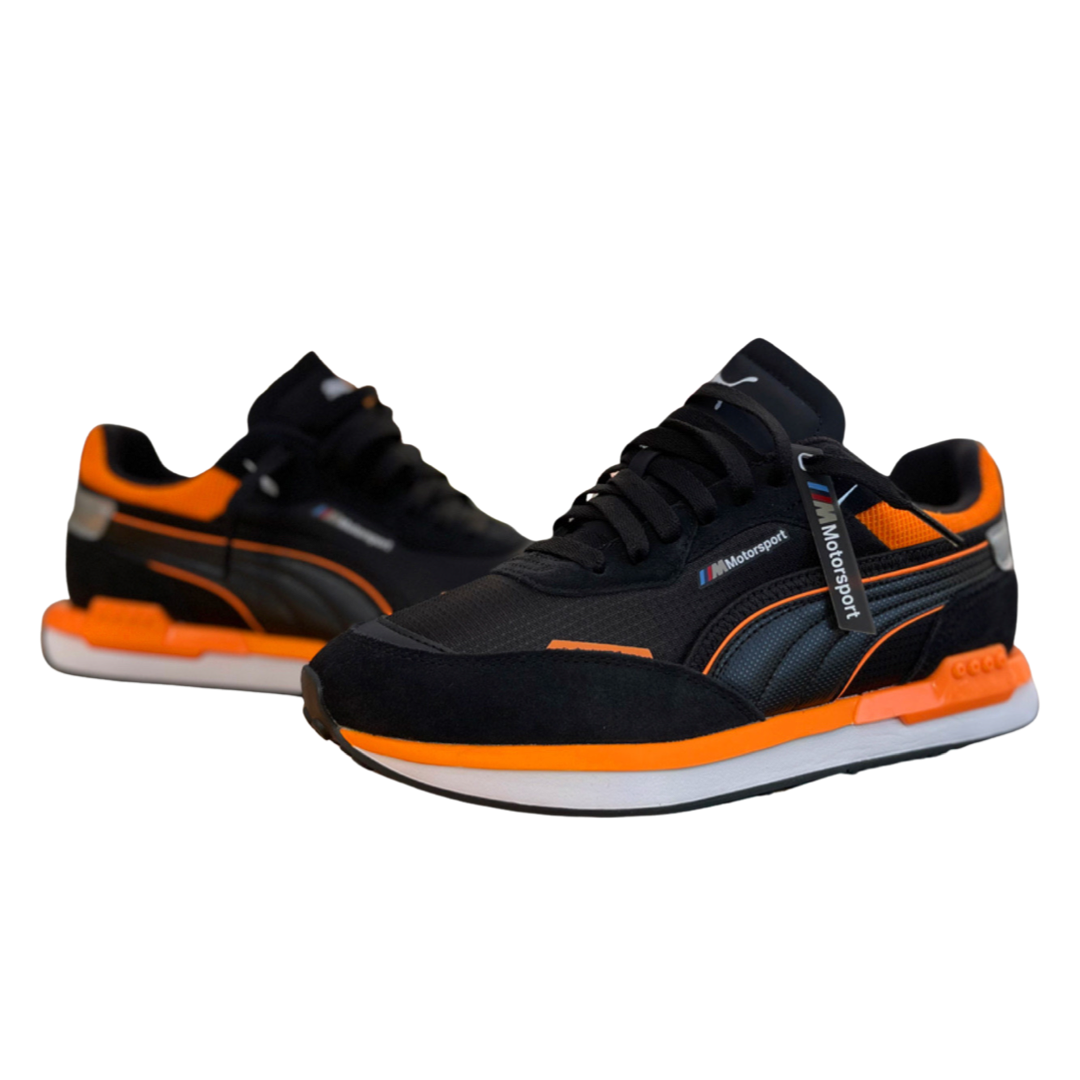 PUMA BMW MMS FUTURE RIDER Men's - BLACK - ORANGE-GLOW – Moesports