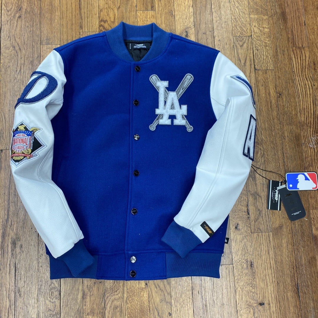 Pro Standard Brooklyn Dodgers Retro Classic Blue Varsity Jacket LBD635712-RWH - S