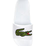 LACOSTE BIG GATOR SLIDES MENS - WHITE