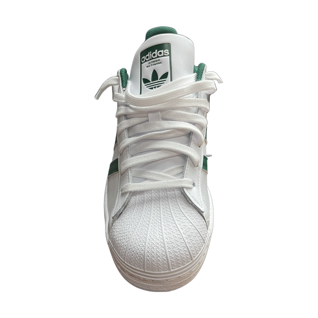 Adidas Original SUPERSTAR FOUNDATION Men s WHITE GREEN Moesports