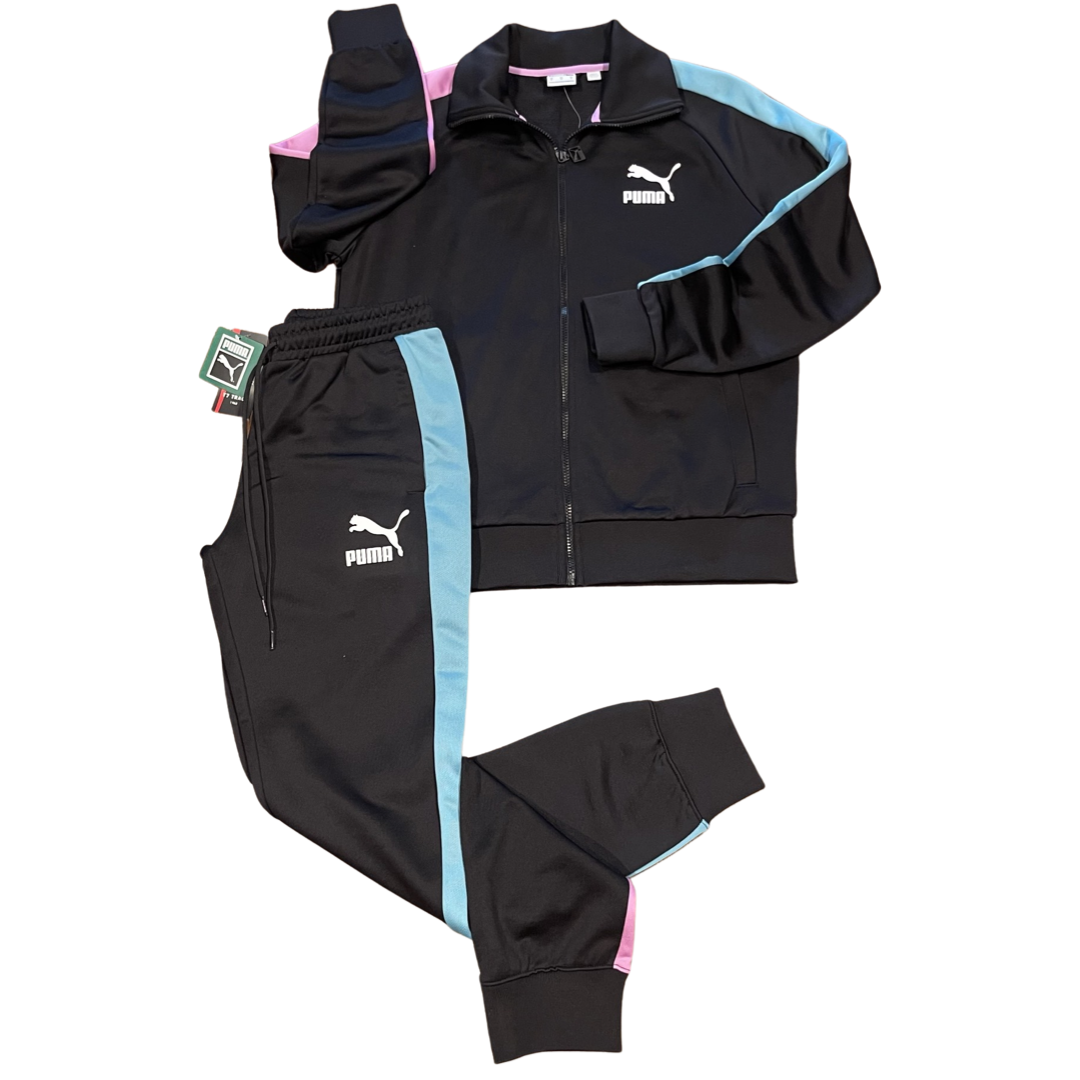 Puma ICONIC T7 TRACKSUIT Men s BLACK SWXP