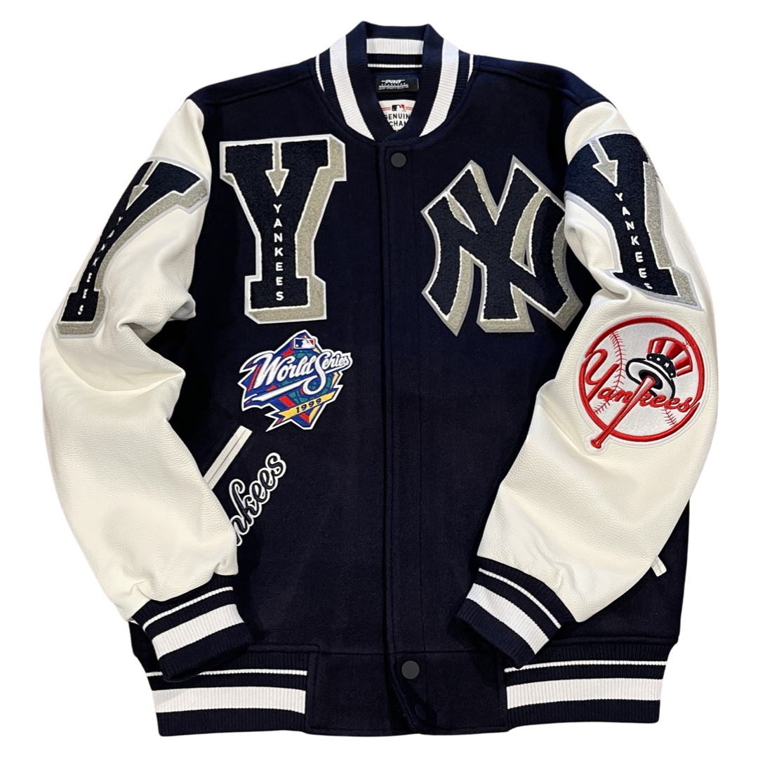 NEW YORK YANKEES AOP SATIN JACKET (MIDNIGHT NAVY) – Pro Standard