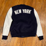 Pro Standard LUXURY ATHLETIC COLLECTION JACKET NEW YORK YANKEES Men’s-NAVY/WHITE