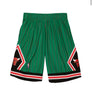 MITCHELL & NESS - NBA SWINGMAN ROAD -SHORTS BULLS -1995 MENS - GREEN BULLS