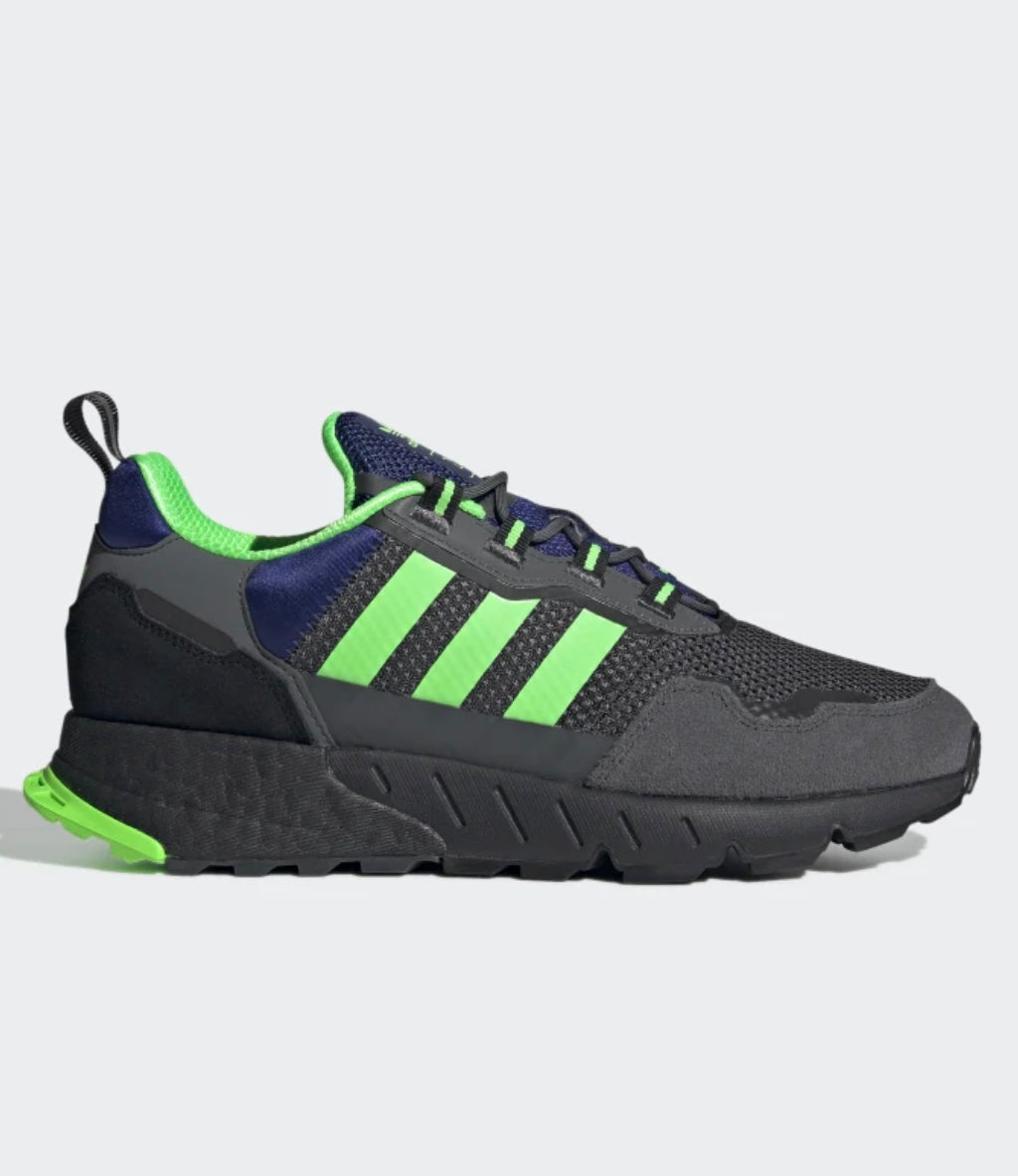 Adidas neon green black shoes Clearance