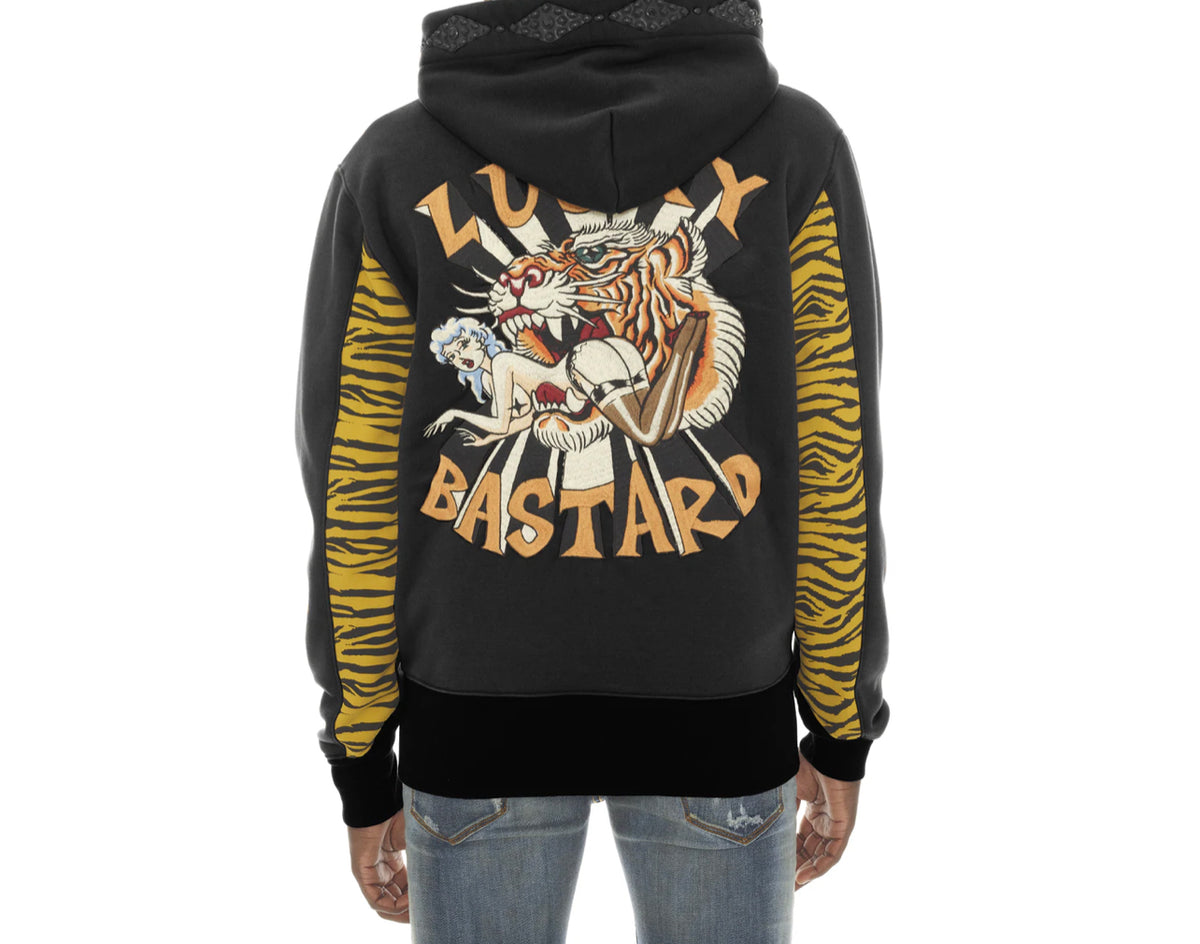 Cult of Individuality TIGER FULL ZIP HOODY Men's - BLACK – Moesports