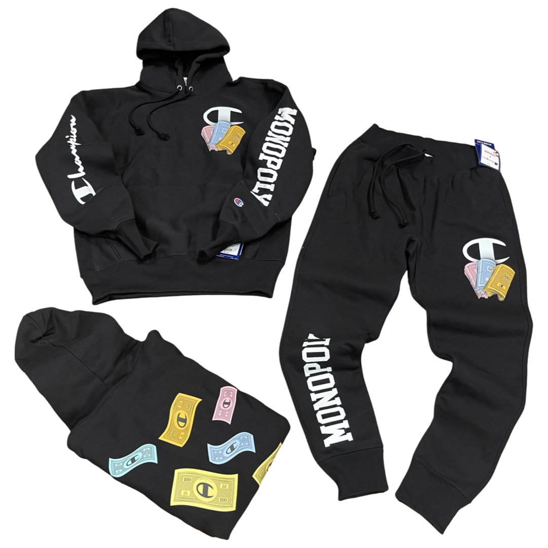 Champion top sweatsuit black