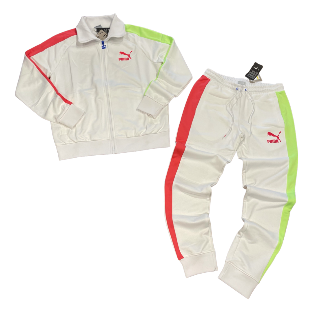 Red puma sweatsuit sales