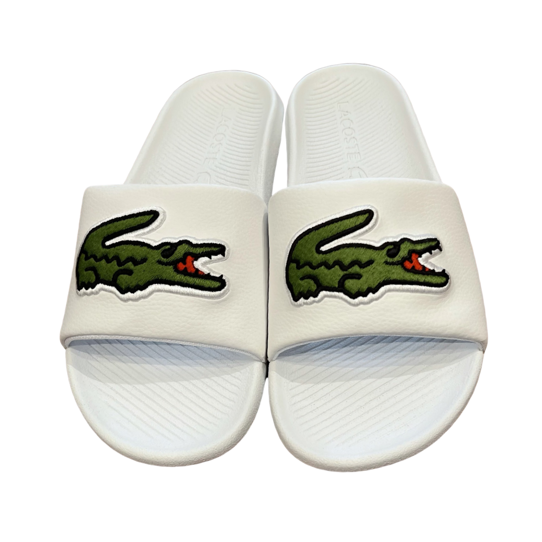 Lacoste sales slides white
