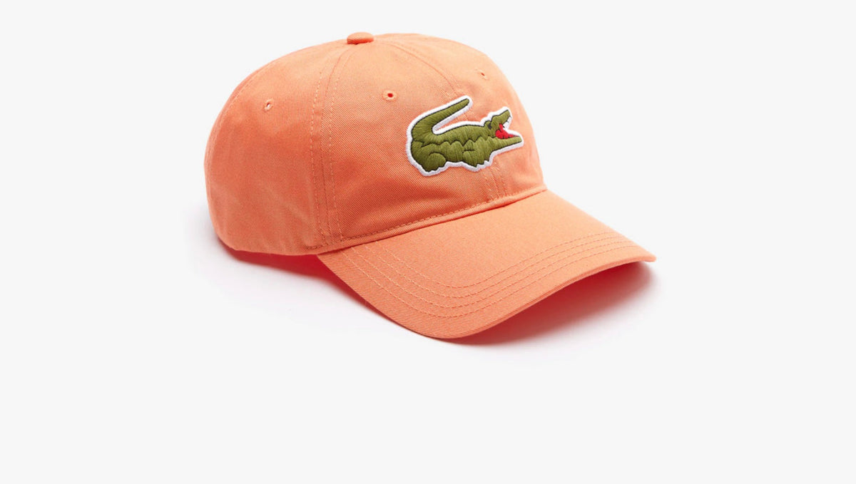 LACOSTE BIG GATOR CAP- ORANGE-NPB – Moesports