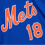Mitchell & Ness MLB JERSEY-pullover - NEW YORK METS 86 -MENS-ROYAL BLUE ORANGE
