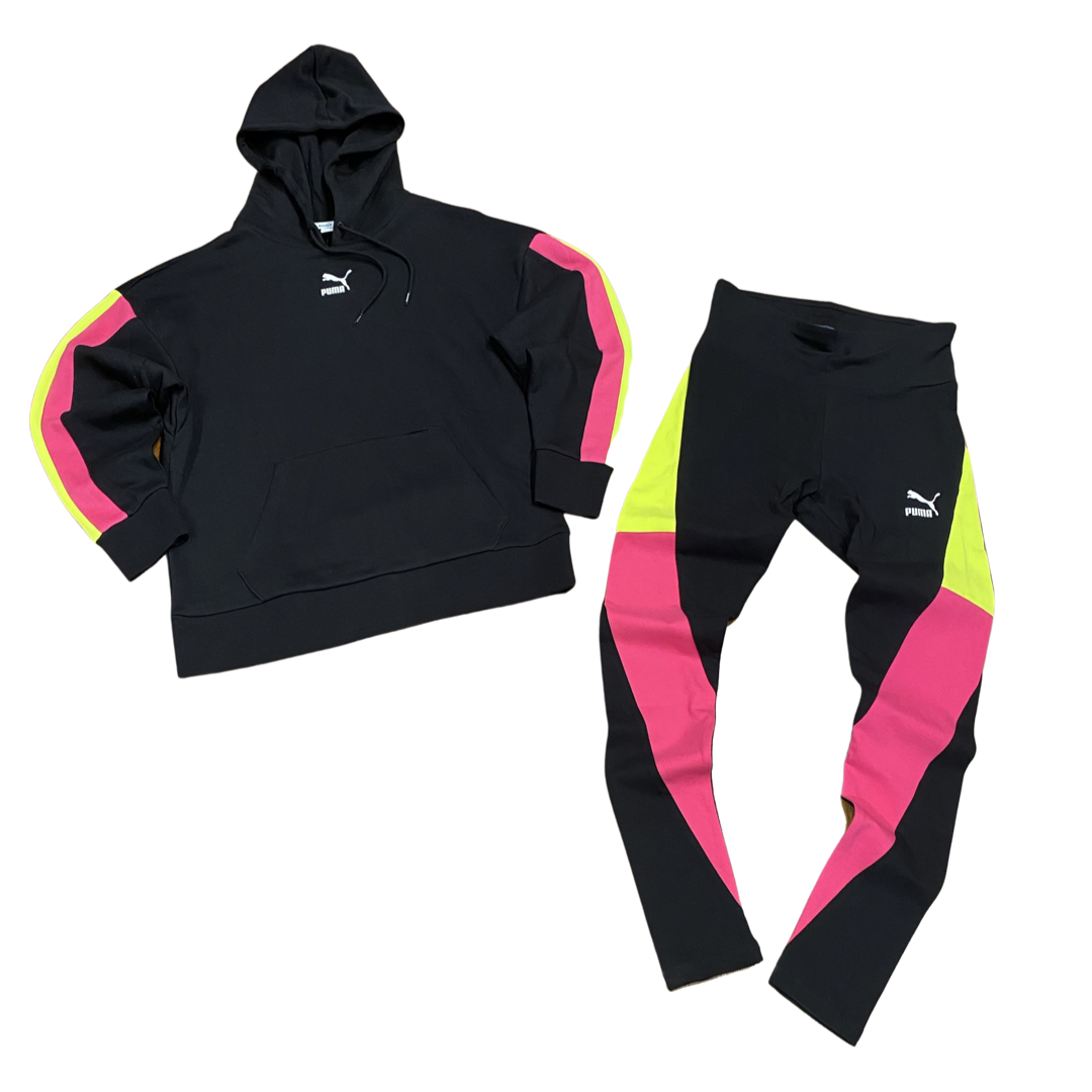 Pink puma sweatsuit mens sales