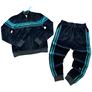 SERGIO TACHINNI DAMARINDO VELOUR SUIT - MEN’S”- BLACK GREEN
