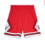 MITCHELL & NESS - NBA SWINGMAN ROAD -SHORTS CHICAGO BULLS -95 - MENS -RED