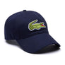 LACOSTE BIG GATOR CAP-NAVY BLUE