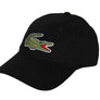 LACOSTE BIG GATOR CAP-BLACK