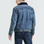 Levis Strauss & Co SHERPA TRUCKER JACKET Men’s -  LIGHT DENIM BLUE/NAVY