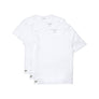 LACOSTE CREW NECK SLIM FIT T-Shirt 3 PACK Men’s - WHITE