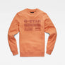G-STAR Original LOGO CREW NECK SWEATER MEN -LIGHT PASTE