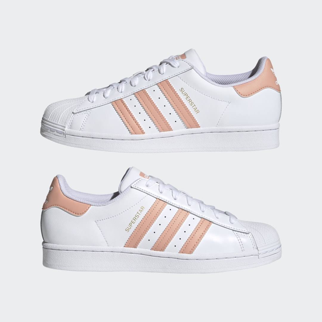 Adidas Original SUPERSTAR FOUNDATION Men's - WHITE/PEACH AMBLUS Moesports Adidas Original SUPERSTAR FOUNDATION Men's - WHITE/PEACH AMBLUS Moesports
