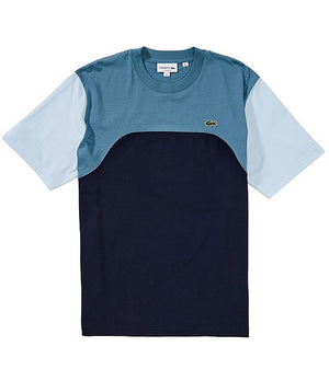 LACOSTE COLORBLOCK T-SHIRT Men’s -NAVY BLUE-I0M